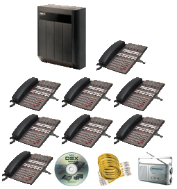 NEC Business Phone System 8X16 Kit With 8 Phones   $1599.00