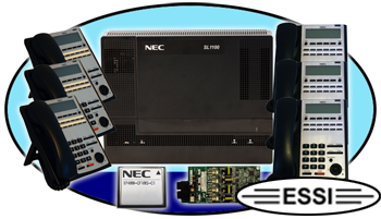 (image for) NEC SL1100 Phone System with 6) 12-Button Phones and Voice Mail - Click Image to Close