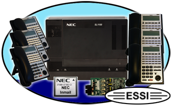 (image for) NEC SL1100 Phone System with 6) 24-Button Phones and Voice Mail - Click Image to Close