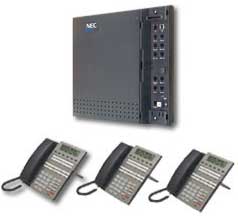 (image for) NEC DSX40 with 3) 22-Button Phones - Click Image to Close