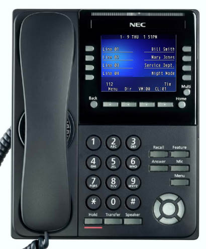 (image for) NEC ITL-83CX-1 8-Button Phone - NEC-BE117453 - Click Image to Close